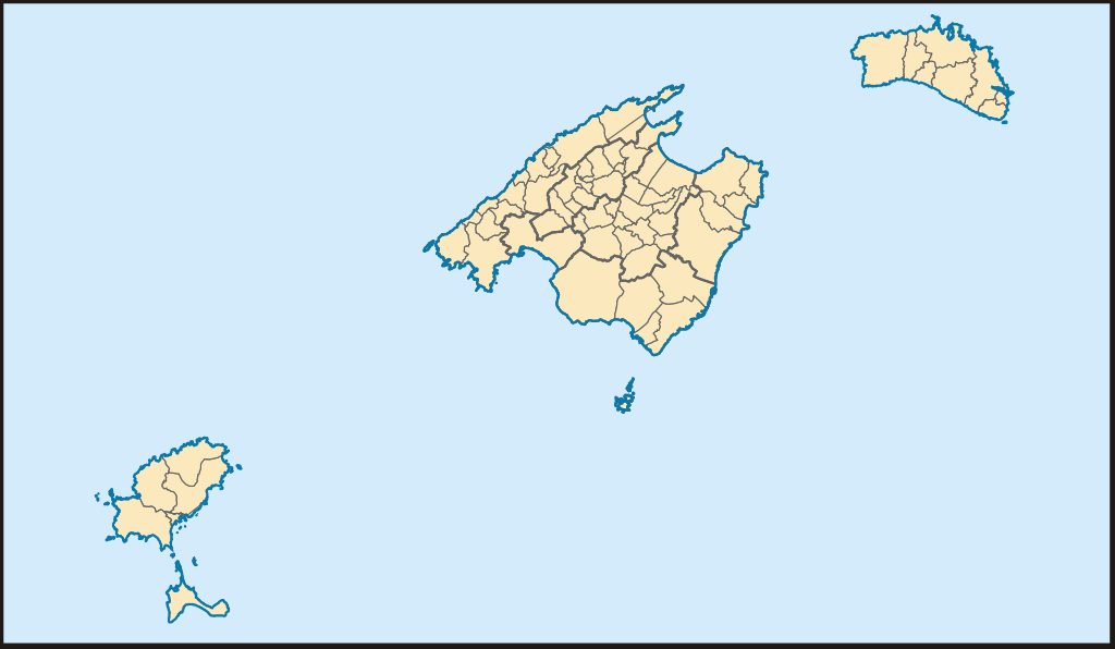 Mapa de les Illes Balears